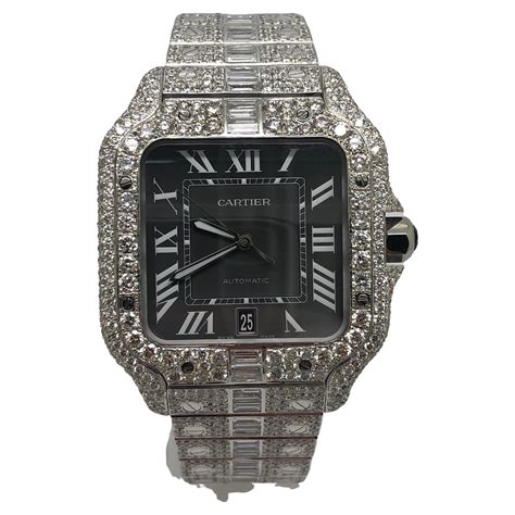 cartier black watches|cartier watch vvs diamonds.